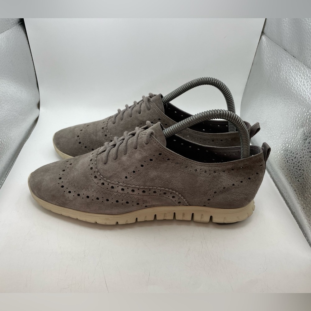 Cole Haan Zerogrand womens gray suede sneakers size 7.5